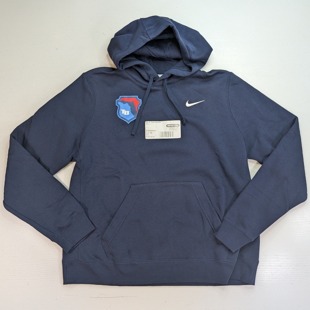 Nike Club Fleece Hoodie Womens L Navy TB Florida Shield CJ1789-419 NWT